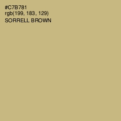 #C7B781 - Sorrell Brown Color Image